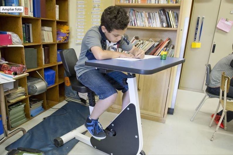 Canadá estrena pupitres- bicicleta para niños hiperactivos