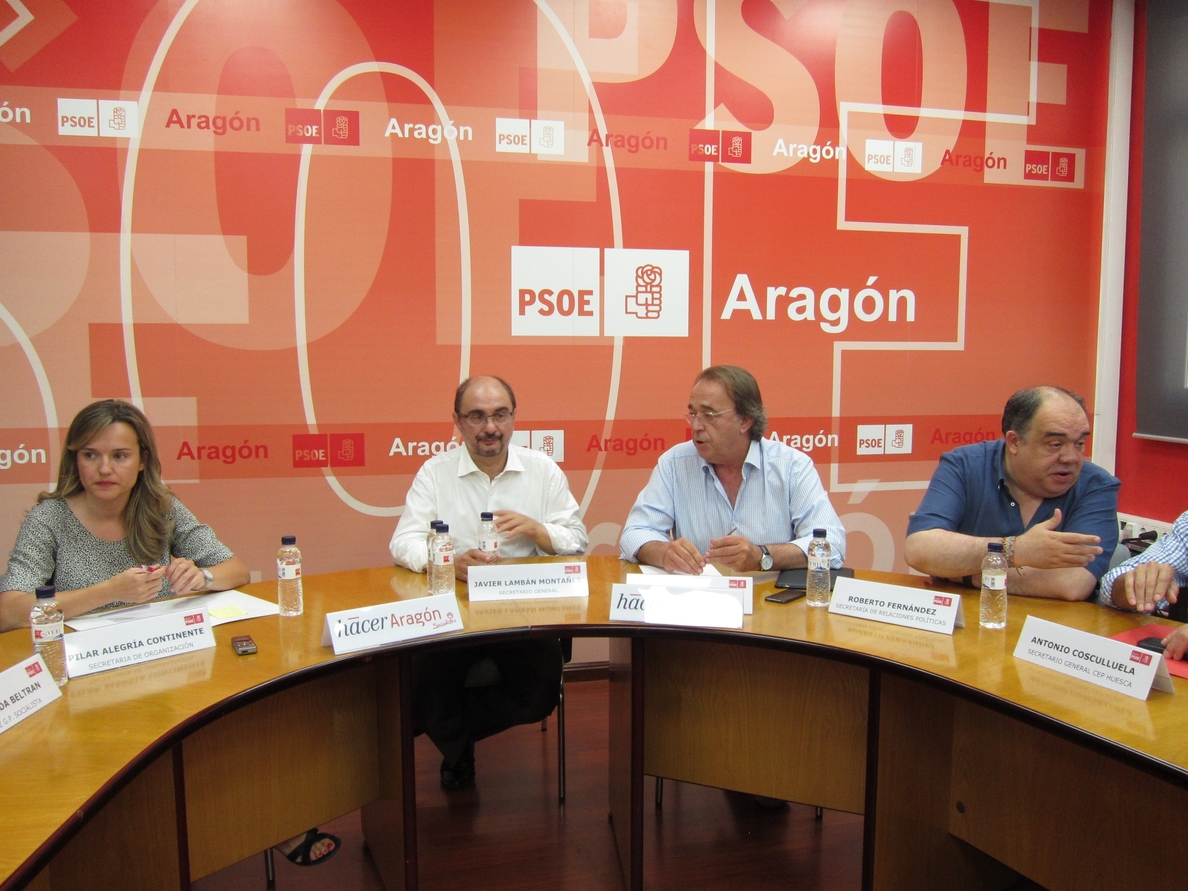 PSOE-Aragón desea trabajar «cuanto antes» para que los ciudadanos sean «el centro de las políticas del gobierno»