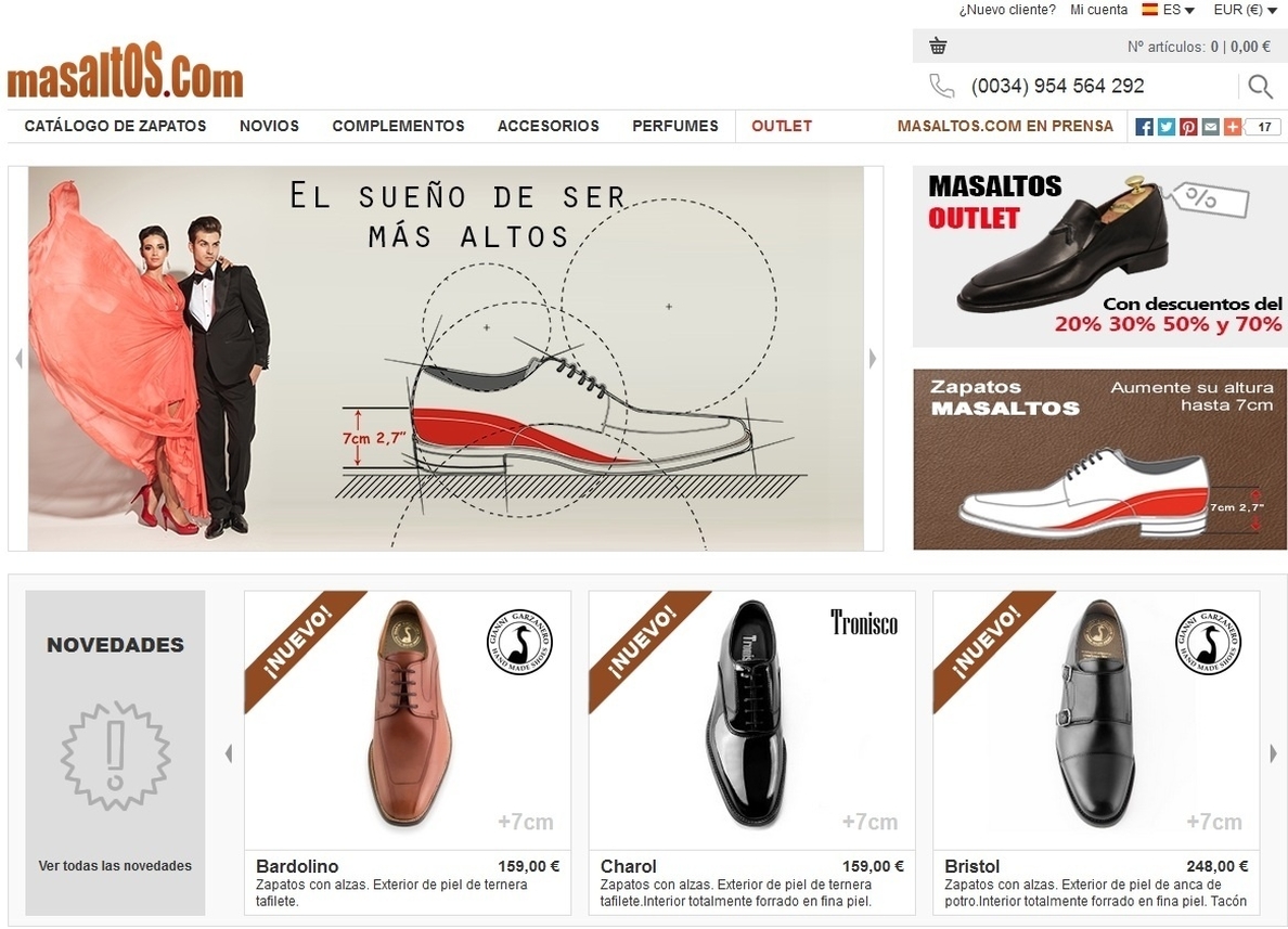 La asociación »Confianza Online» destaca a »Masaltos.com» como empresa referente en moda y calzado