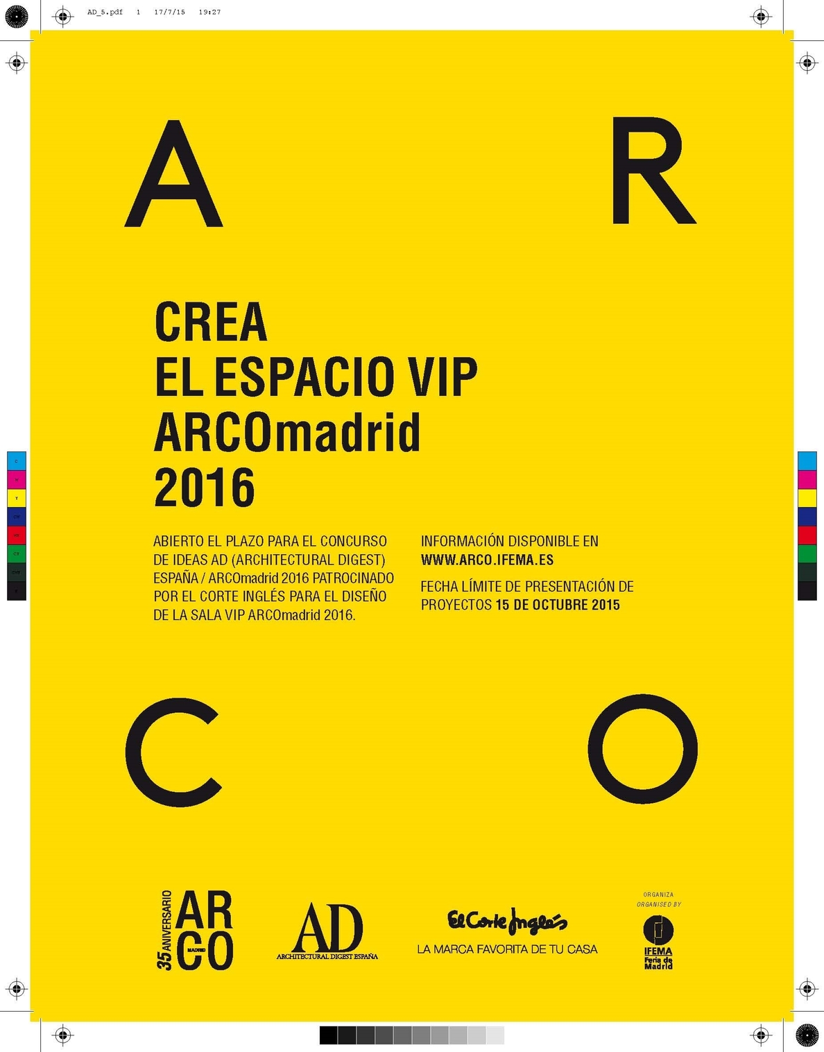 La revista AD y ARCOmadrid convocan el IV Concurso de Ideas para el Diseño de Sala Vip de la próxima edición de la Feria