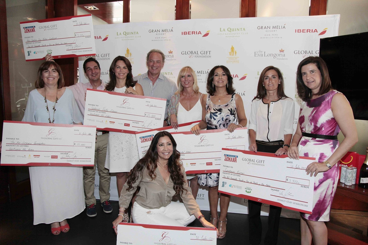 La Fundación »Global Gift» entrega los 95.000 euros recaudados en Marbella