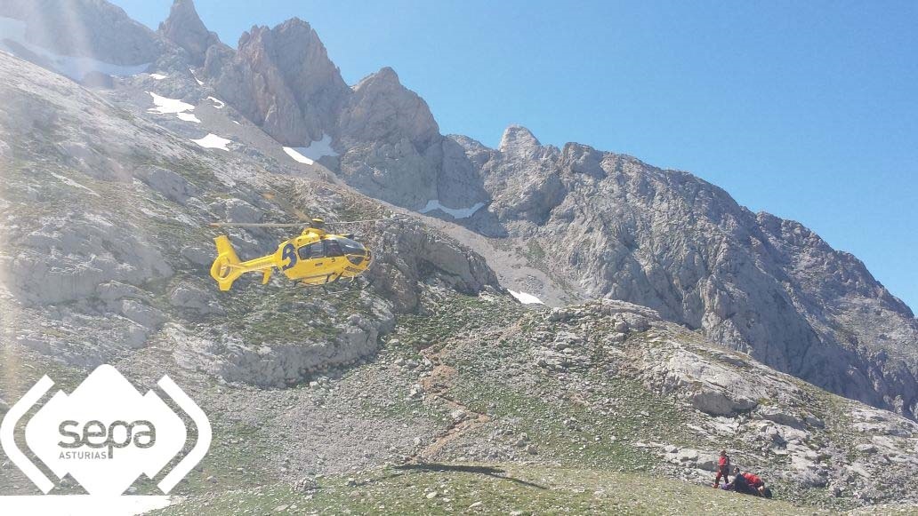 Muere un montañero tras sufrir una caída en los Picos de Europa