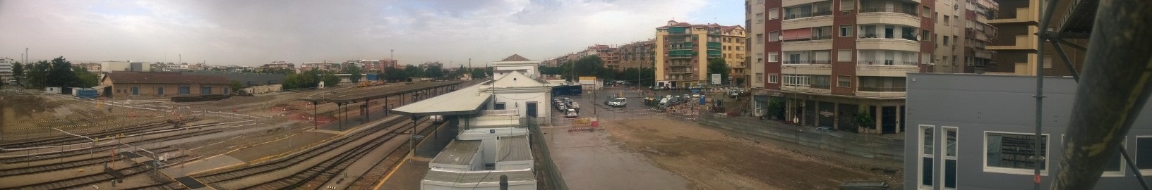 Metro de Granada concluye la demolición de los edificios de ADIF anexos a la estación de ferrocarriles