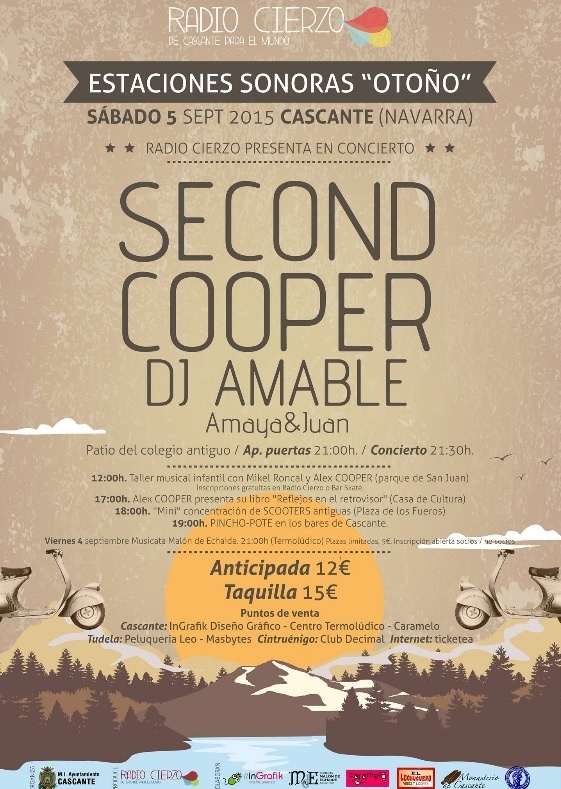 Second y Cooper protagonizan las »Estaciones Sonoras de Otoño» en Cascante (Navarra)