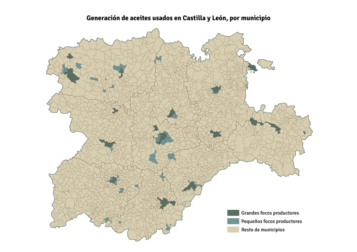 Castilla y León recicló 9.849 toneladas de aceite recogido en más de 5.000 establecimientos en 2014