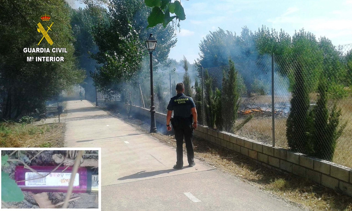 Detenido el presunto autor de varios incendios forestales en Plasencia (Cáceres)