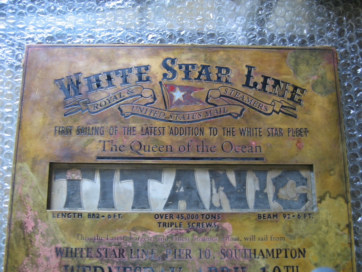 Vendido por 78.000 euros el último menú que tomaron los pasajeros de primera clase del Titanic
