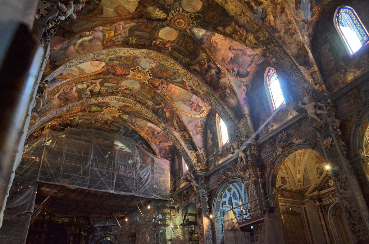 La restauración de los frescos de la Iglesia de San Nicolás de Valencia entra en su recta final