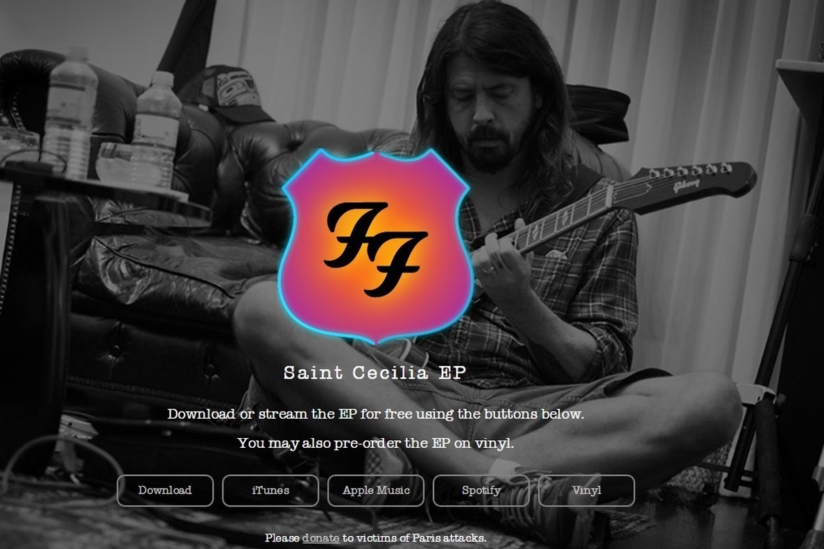 Foo Fighters regalan un nuevo EP dedicado a las víctimas de París: Santa Cecilia EP