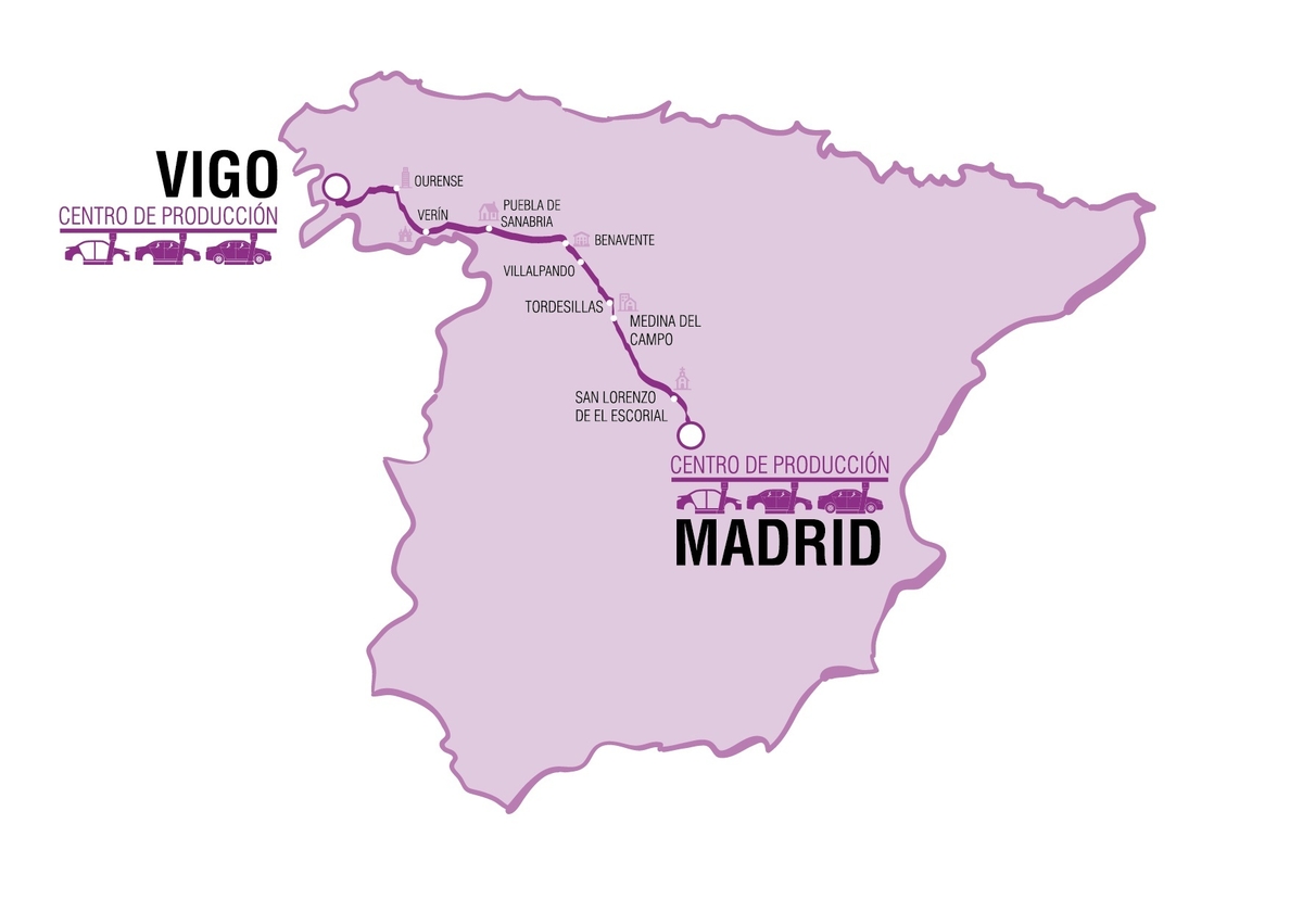 Un vehículo sin conductor recorre 599 km entre Vigo y Madrid, en la primera experiencia de conducción autónoma en España