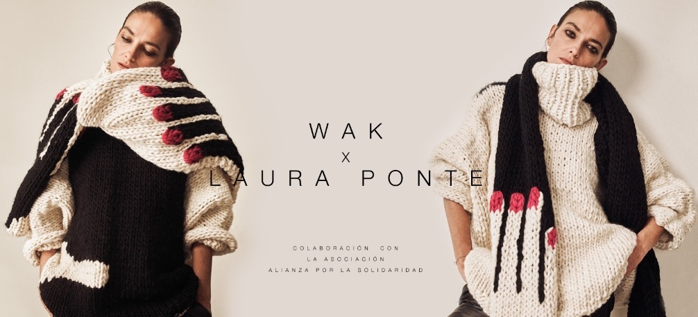 We Are Knitters lanza una colección de bufandas solidarias diseñadas por Laura Ponte