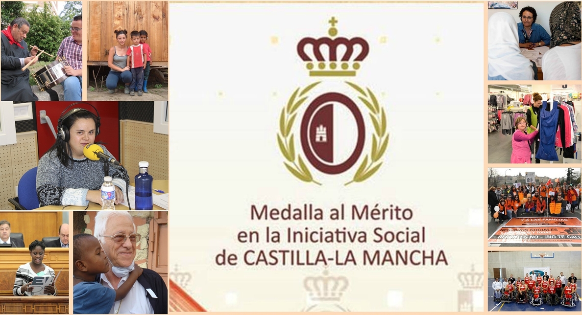 Este miércoles se entregarán las Medallas al Mérito en la Iniciativa Social de Castilla-La Mancha 2015