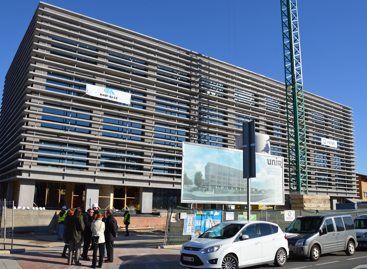 La UNIR tendrá acabada para marzo la obra de su nueva sede en Logroño
