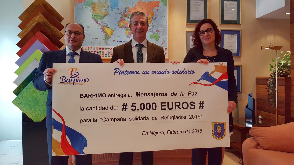 BARPIMO recauda 5.000 euros para los refugiados sirios