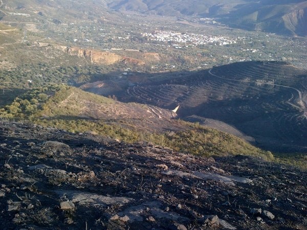 Estabilizado el segundo incendio forestal declarado en Lanjarón
