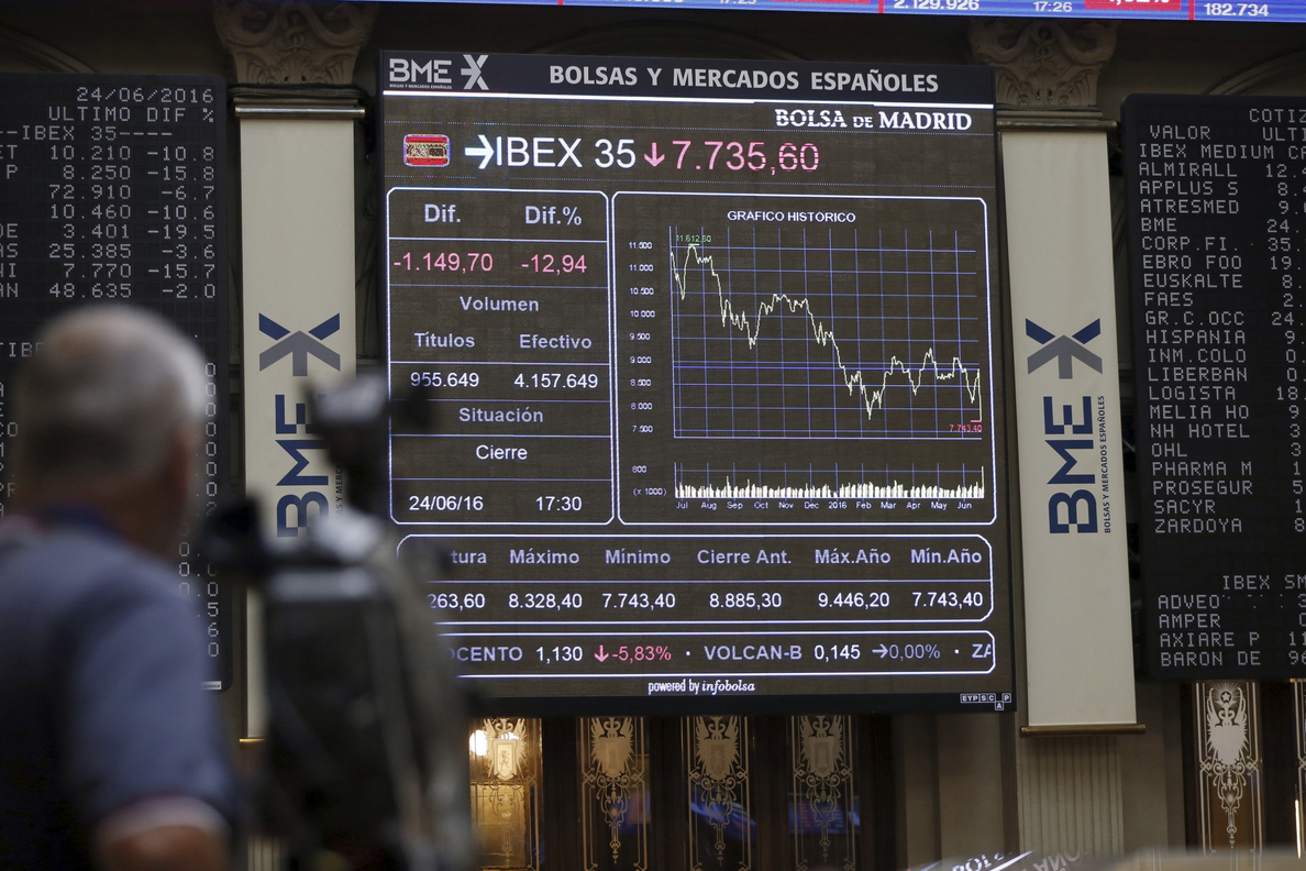 La bolsa española rebota en la apertura y el IBEX sube un 2,30 %
