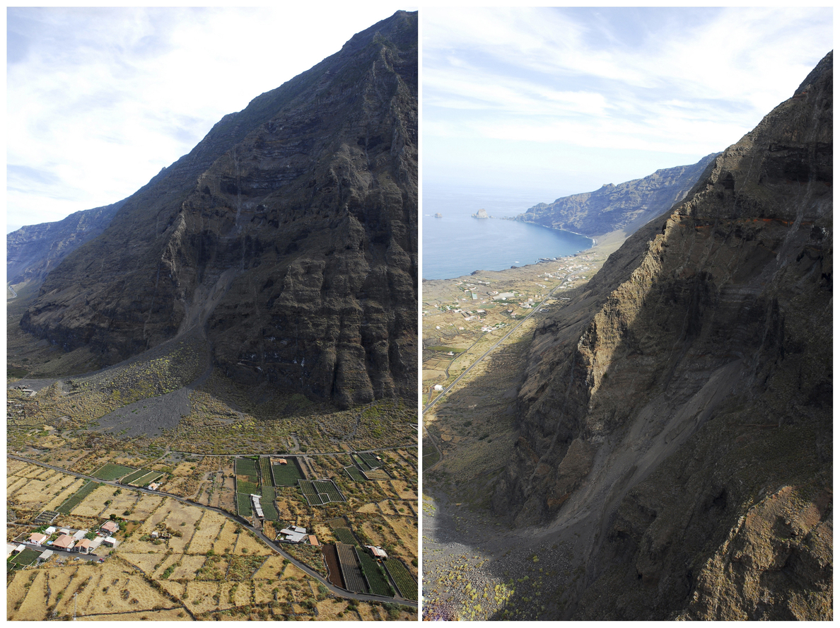 El último megadeslizamiento de Canarias movió 318 km3, el 6 % de El Hierro