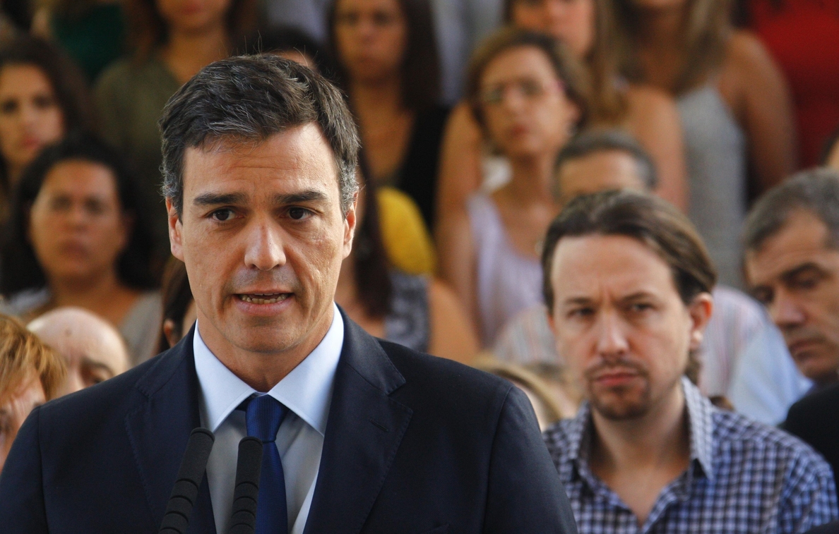 Pablo Iglesias dice coincidir con Pedro Sánchez en explorar un Gobierno progresista si Rajoy fracasa