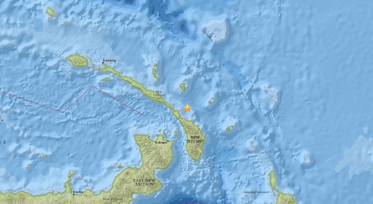 Registrados dos terremotos de magnitud 6,7 cerca de Papúa Nueva Guinea