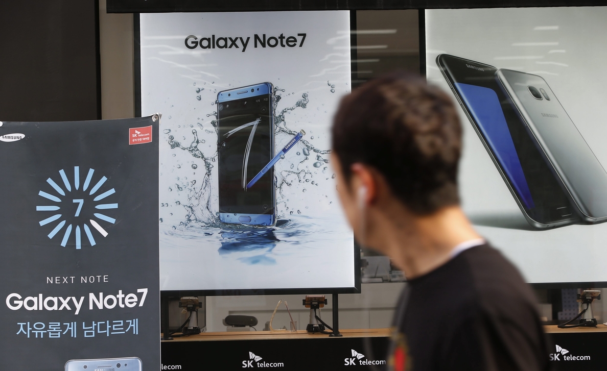 Samsung Electronics se recupera de la fuerte caída en bolsa por el Note 7