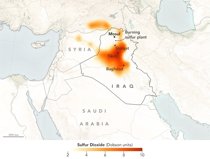 La ONU alerta del impacto sobre el medio ambiente de la política de »tierra quemada» de Estado Islámico en Mosul