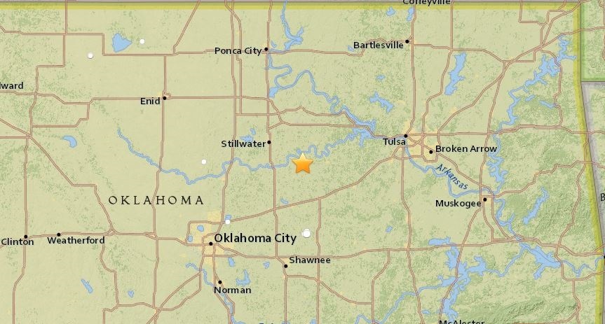Registrado un terremoto de magnitud 5 en el estado de Oklahoma