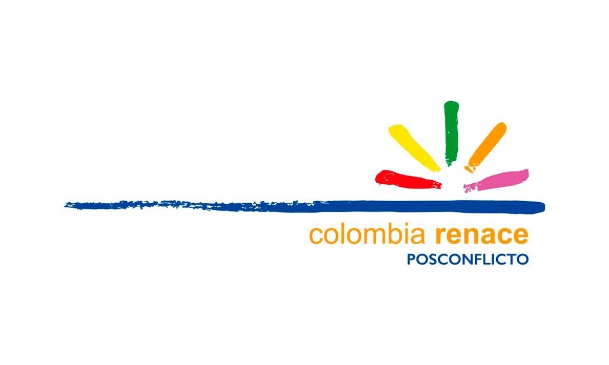 Santos presenta »Colombia Renace», el logo oficial para el proceso posconflicto