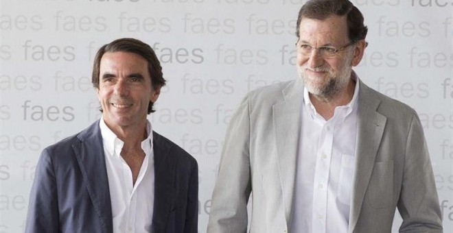 Aznar rompe con Rajoy y deja la presidencia de honor del PP