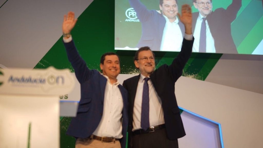 Rajoy augura que Juanma Moreno será el próximo presidente de la Junta para dar un impulso a Andalucía