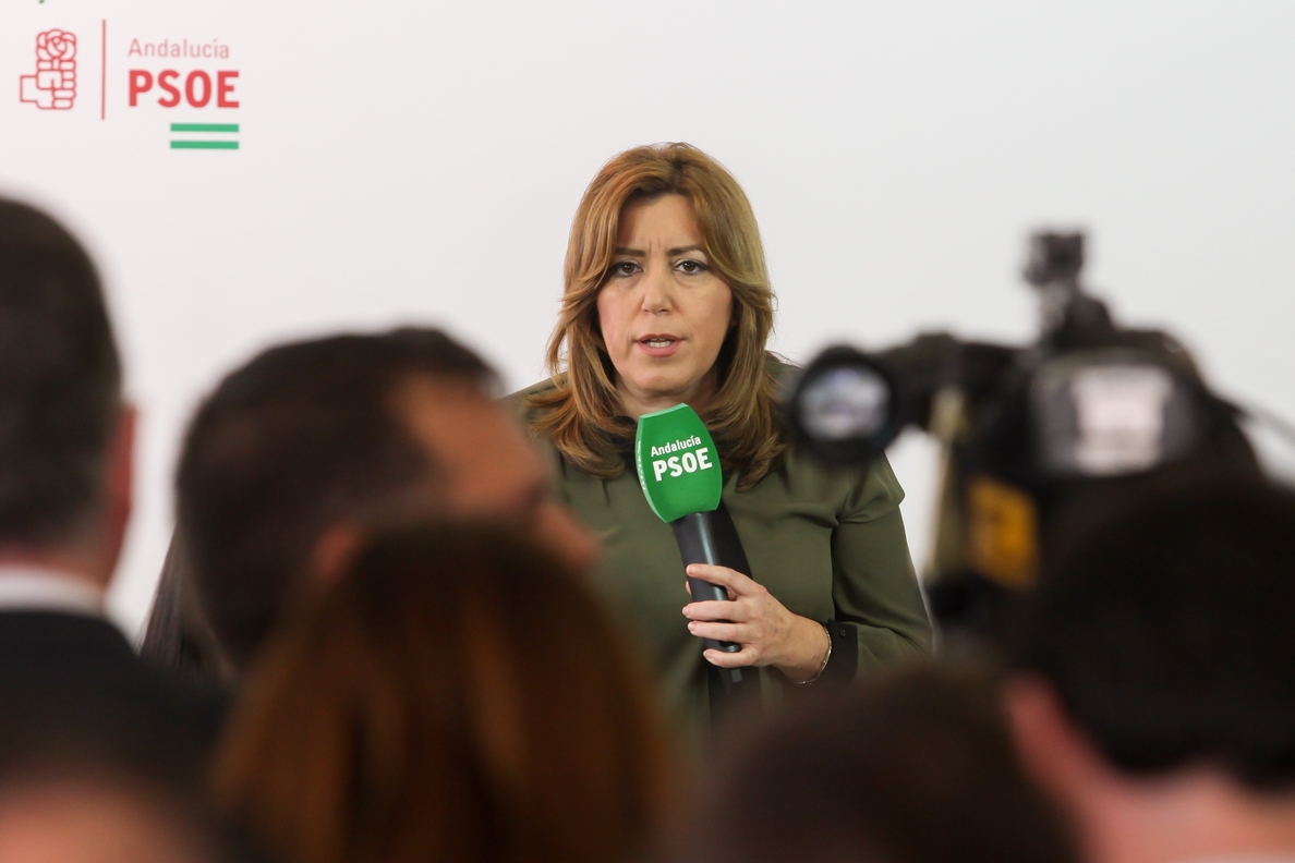 Susana Díaz comunicará este viernes a la Ejecutiva Regional del PSOE adanluz su decisión de presentarse a las primarias