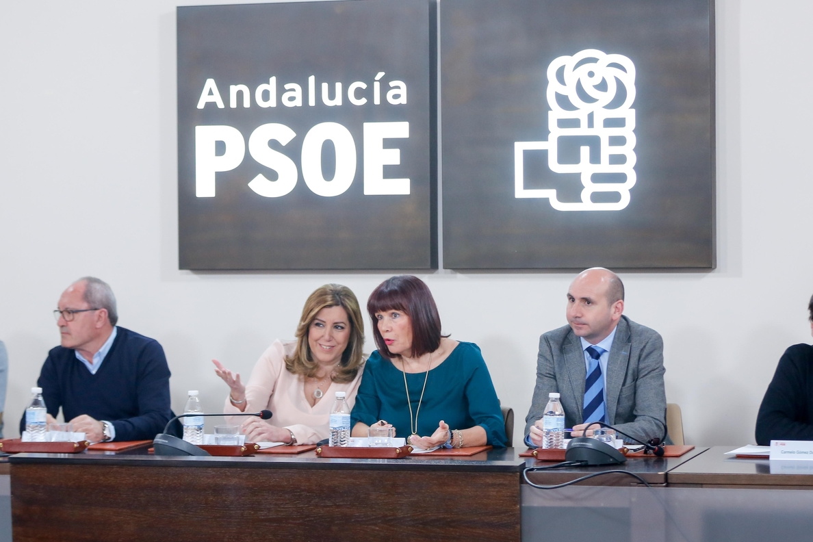 Apoyo unánime de Ejecutiva y secretarios provinciales del PSOE andaluz a Díaz para optar a las primarias