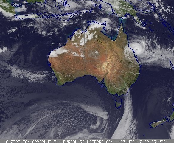 Las autoridades de Australia recomiendan evacuar a más de 25.000 personas por la llegada del ciclón »Debbie»