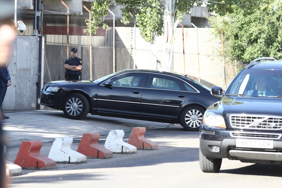 Rajoy llega a la Audiencia Nacional a las 9.47 horas en coche para declarar como testigo