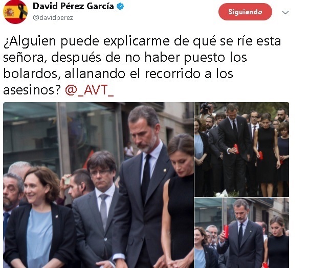 Colau dice que las declaraciones del alcalde de Alcorcón son de una «bajeza extrema» y faltan el respeto a las víctimas
