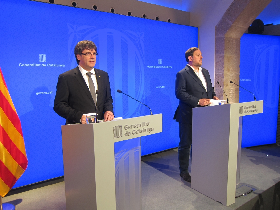 Puigdemont y Junqueras abrirán este jueves la campaña conjunta pese a la suspensión del referéndum