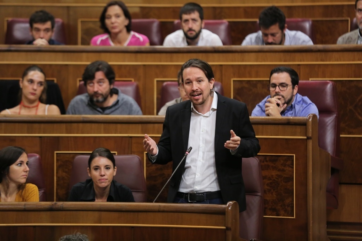Iglesias dice que seguirán tirando del PSOE para que esté más cerca de la democracia tras el rechazo a su Asamblea