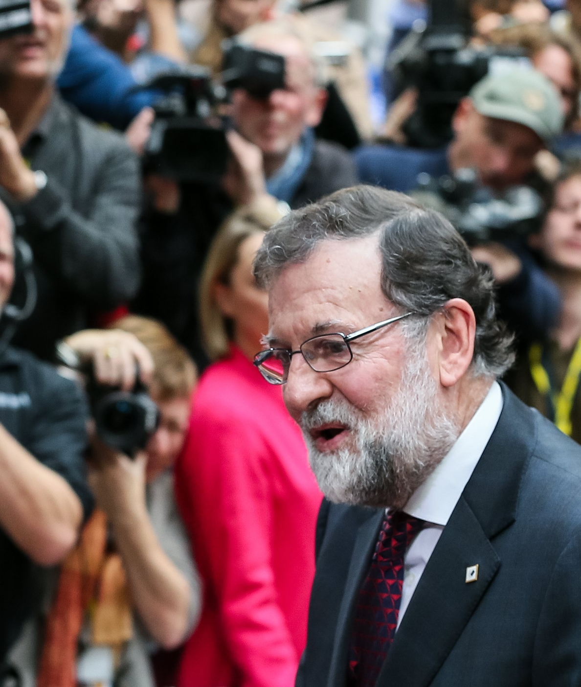 Rajoy evita hacer declaraciones sobre Cataluña a su llegada a Bruselas