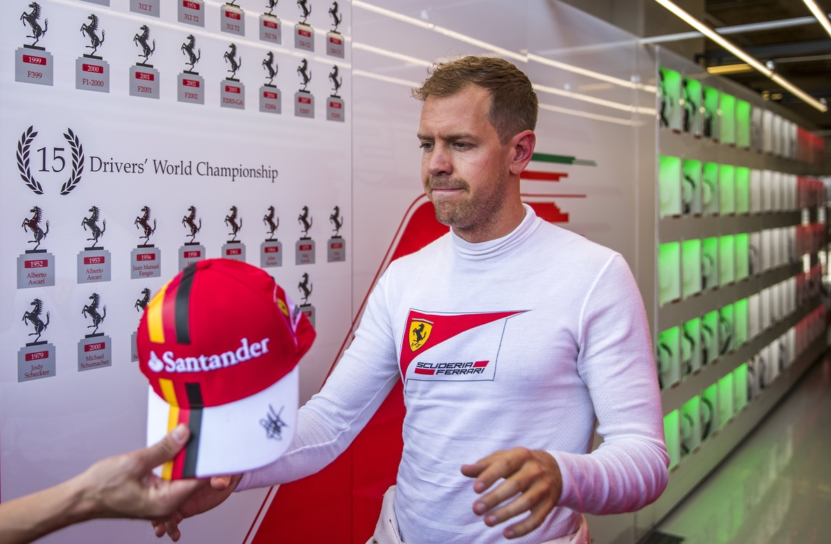 Vettel: «Sólo pude dar una vuelta, pero el coche es rápido»