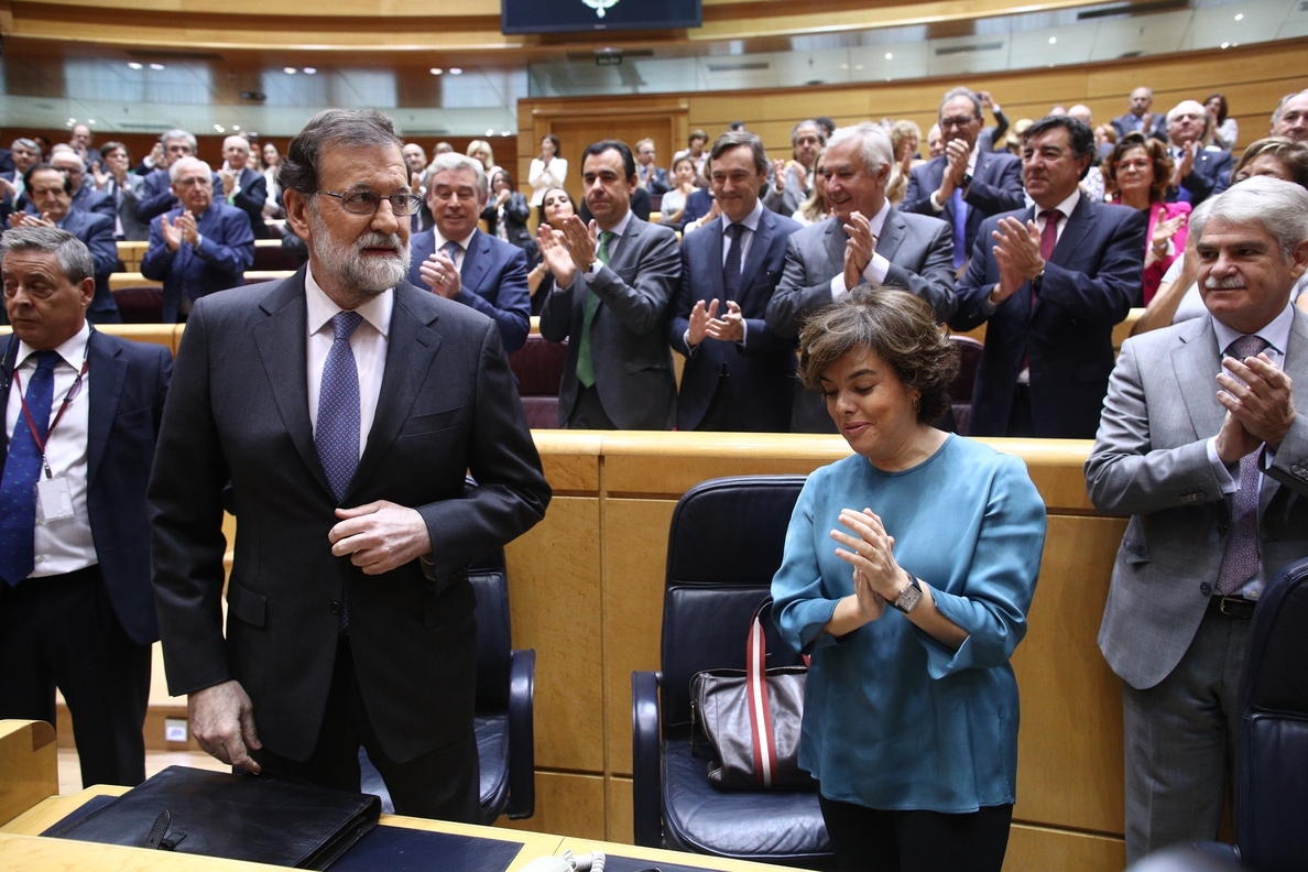 Rajoy en el Senado: «no hay alternativa» al 155, Puigdemont ha «colmado el vaso»