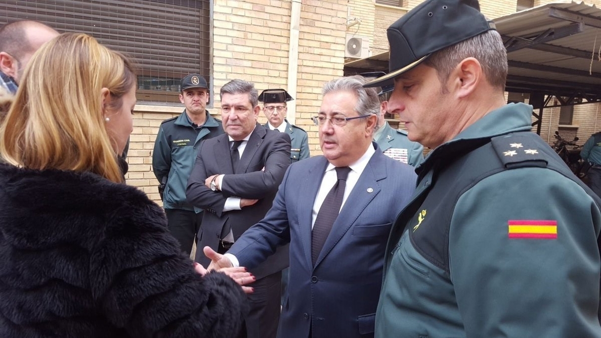 Zoido destaca la respuesta «inmediata» de la Guardia Civil tras el «zarpazo» de los asesinatos en Teruel