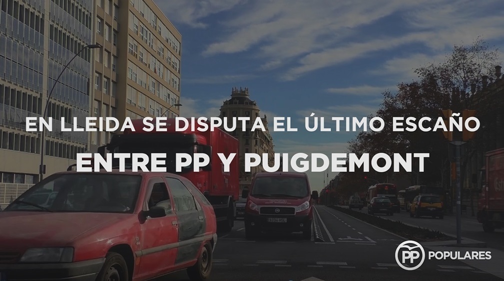 El PP apela al voto útil para ganar los escaños que disputa con el independentismo: «¿Qué prefieres: PP o Puigdemont?»