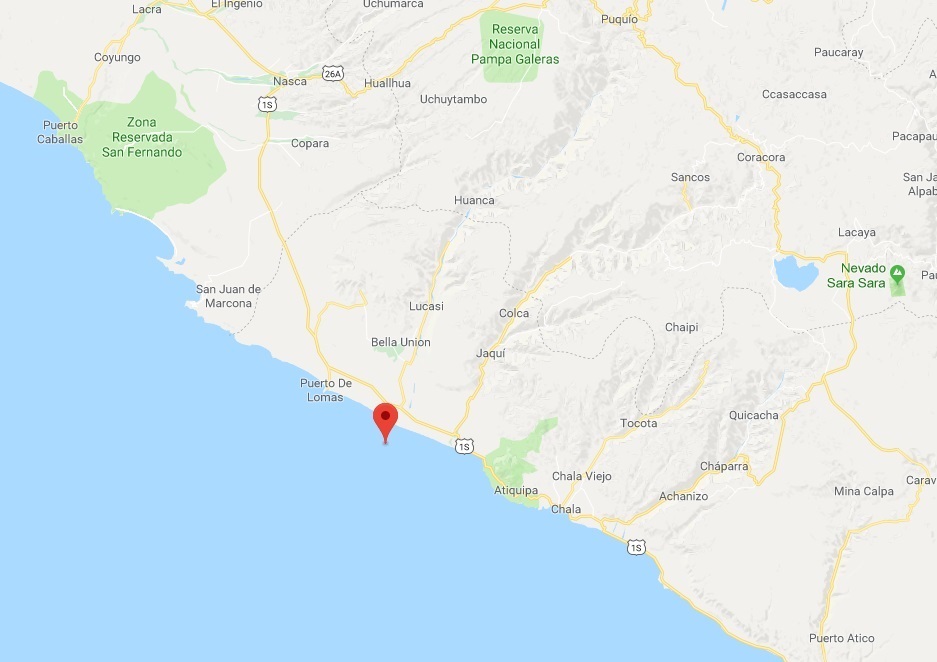 Registrado un fuerte terremoto de magnitud preliminar 7,3 en el sur de Perú