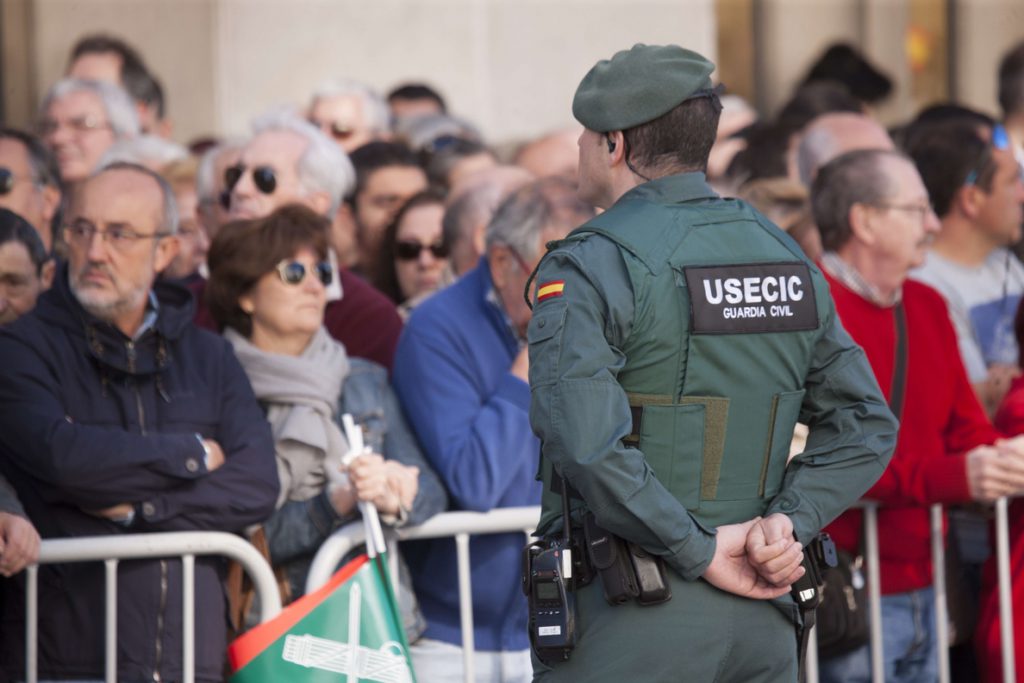 Los efectivos de la Guardia Civil en Euskadi han descendido un 16,8% en diez años y los de la Policía Nacional un 7,3%