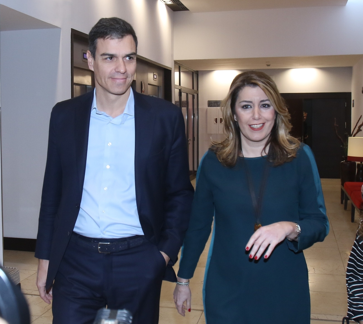 Pedro Sánchez da por superadas las «discrepancias» con Susana Díaz: «Todos remamos en la misma dirección»