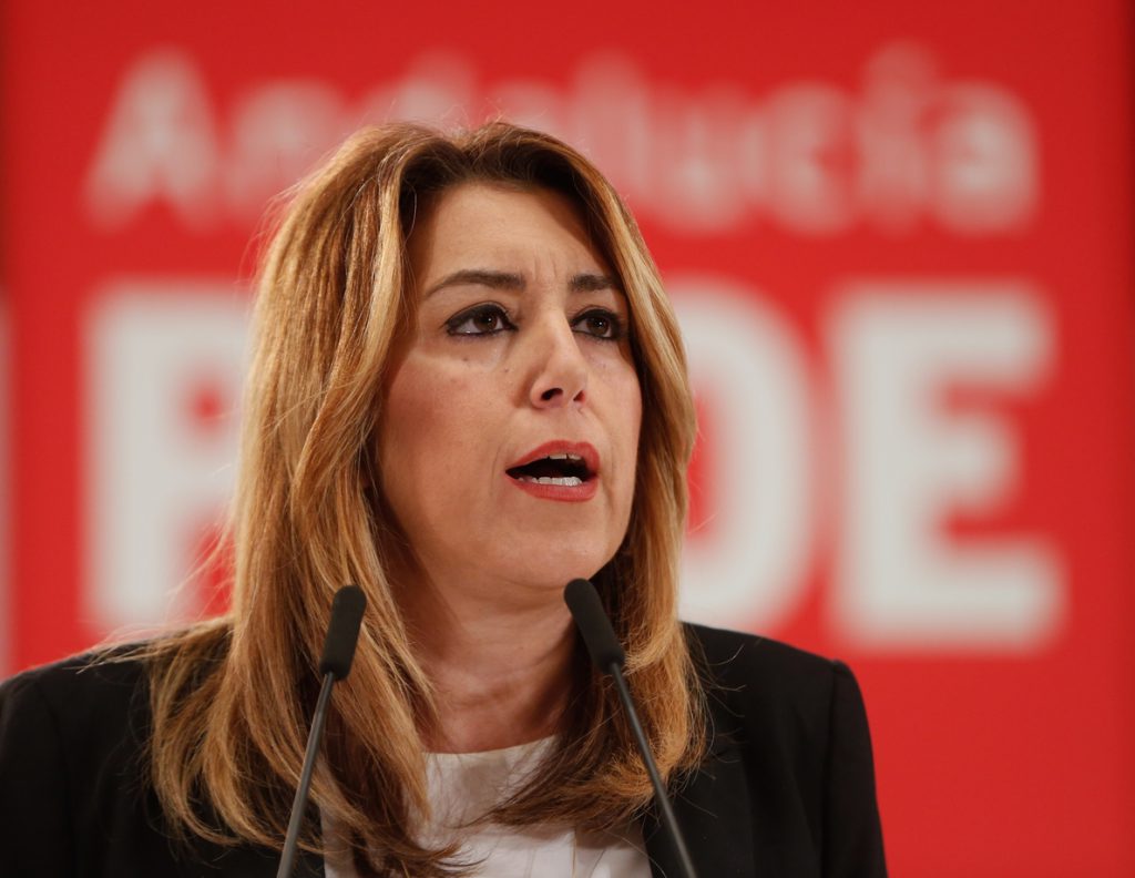 Susana Díaz reitera su apoyo a la dirección de Pedro Sánchez: «Lo que hagan me parecerá bien»