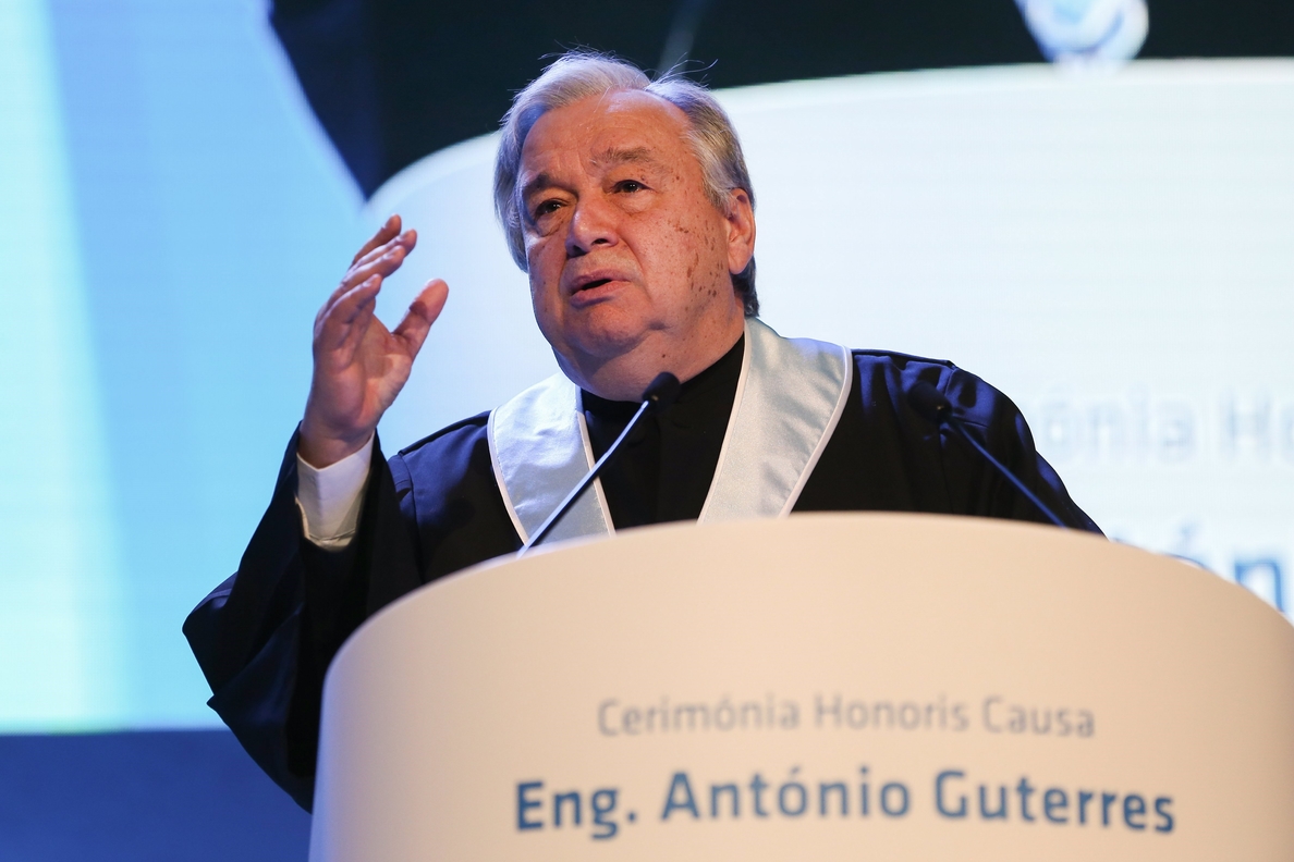 Guterres recibe título de doctor «honoris causa» de la Universidad de Lisboa