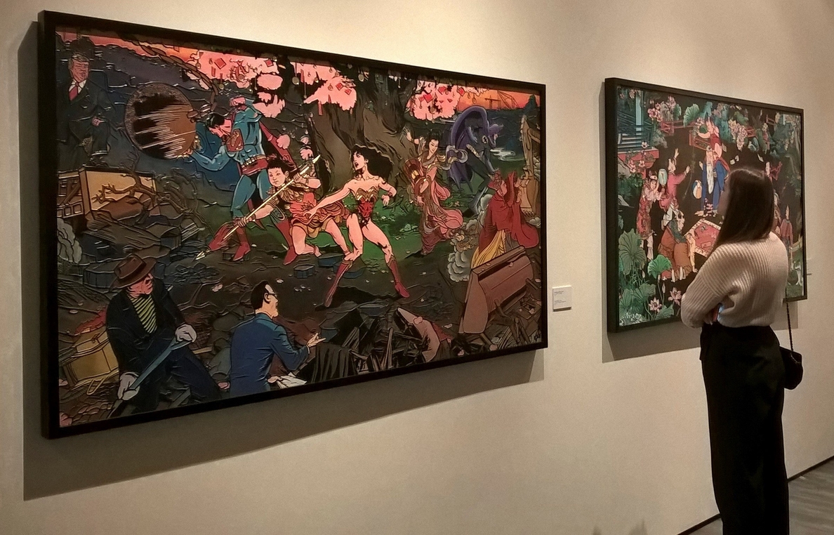 El Pop Art y la pintura tradicional china se funden en el arte de Jacky Tsai