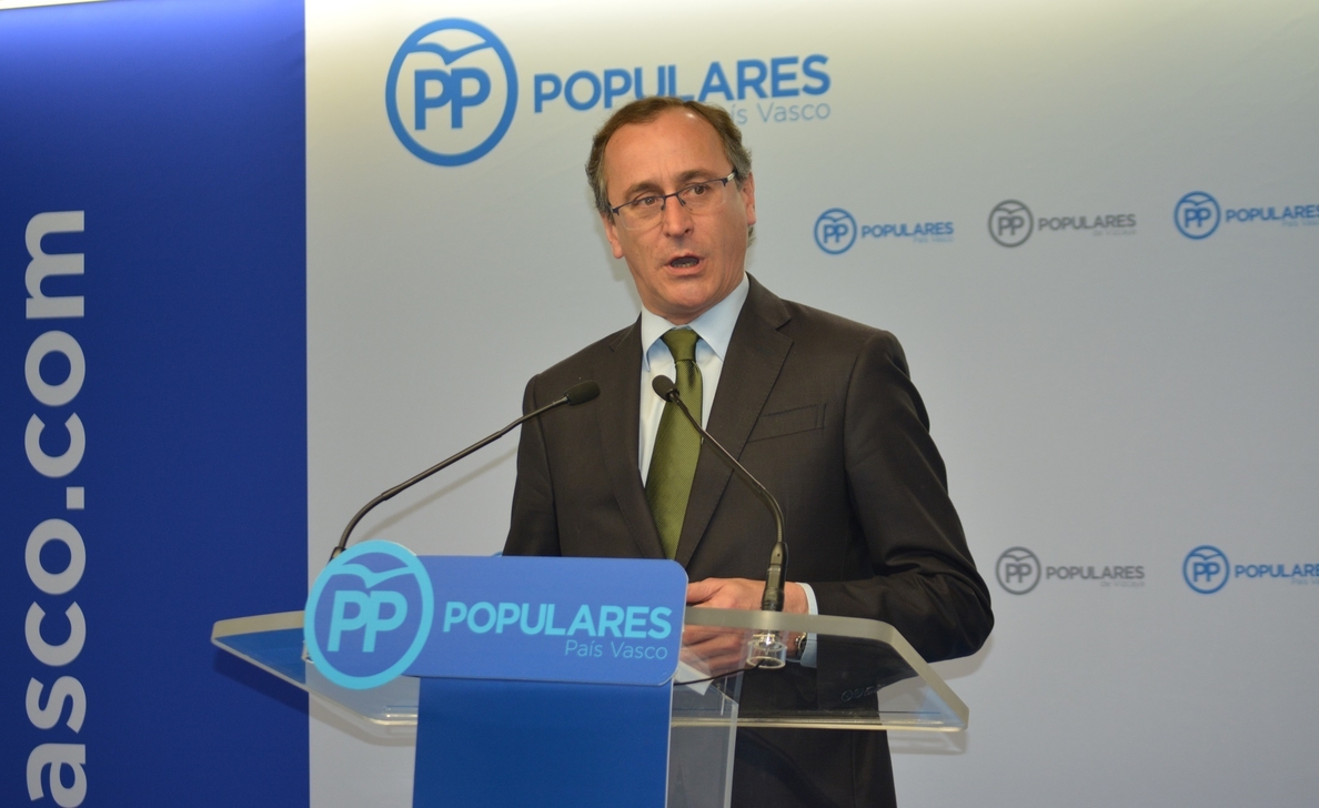 Alonso pide al PNV «sensatez» en la ponencia de autogobierno porque su propuesta «desborda la legalidad»