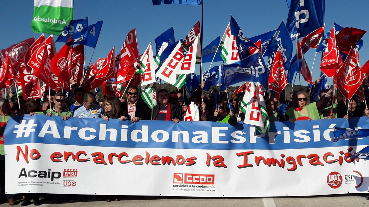 Tres sindicatos de prisiones se manifiestan mañana en Madrid contra la «brecha salarial» entre centros penitenciarios