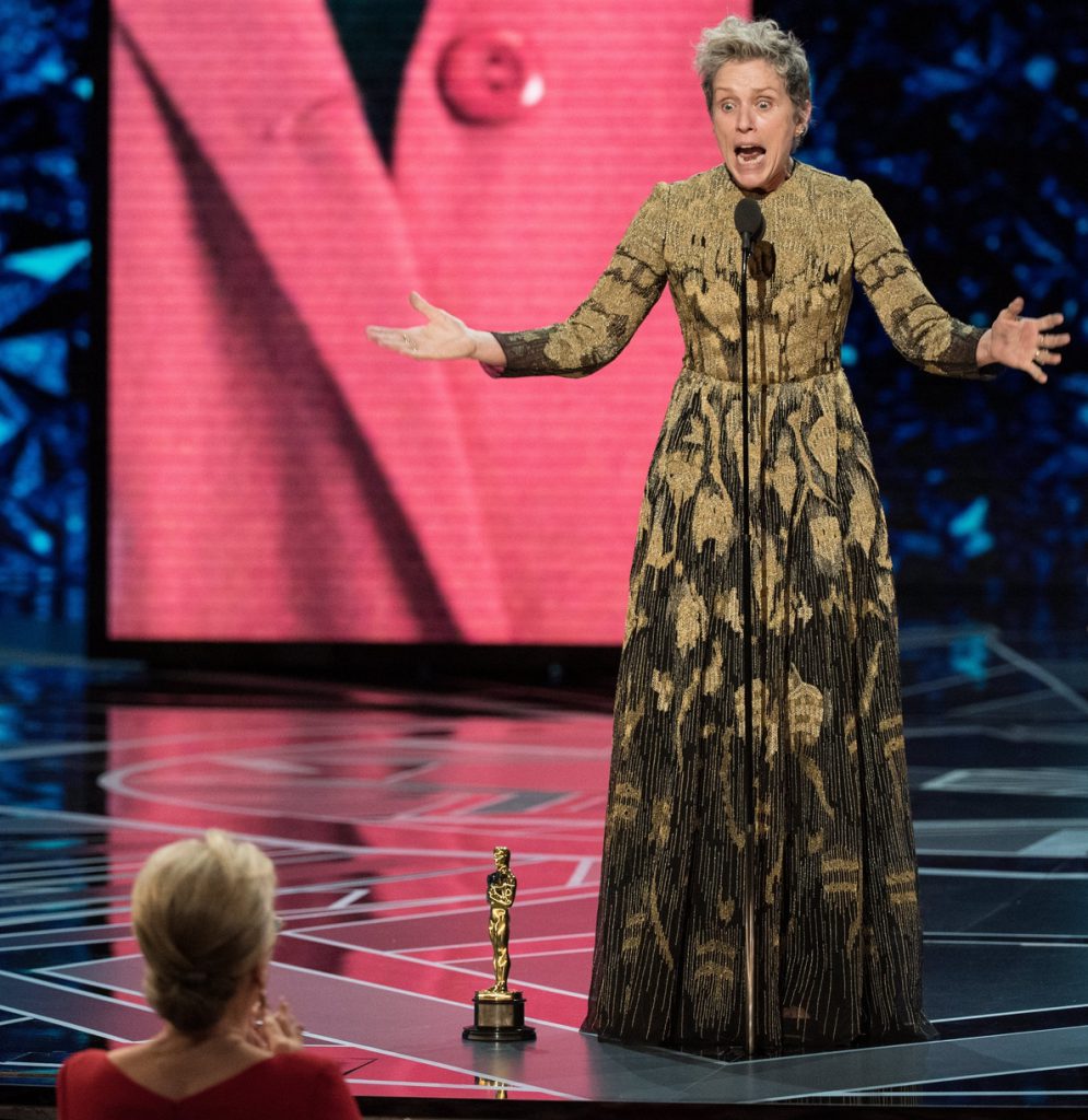 Detenido un hombre que robó el Óscar a Frances McDormand